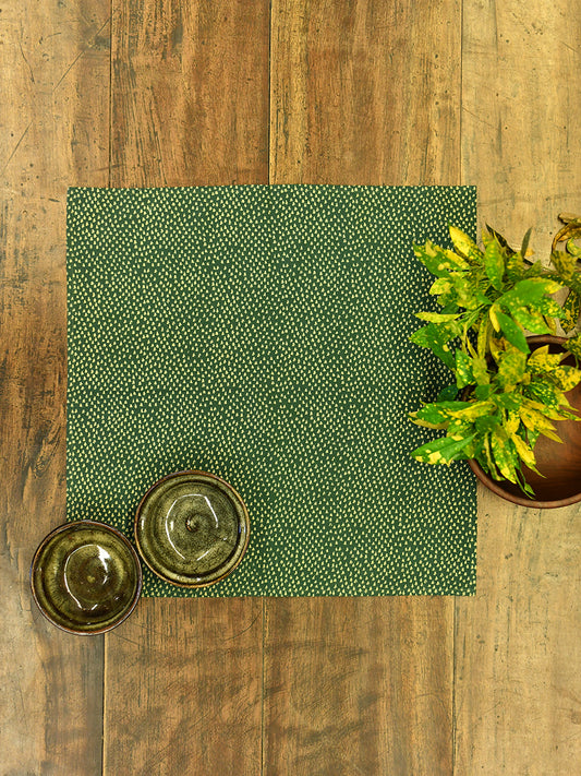Printed Napkin Set of 6 : Chikenfeet Topiary Green
