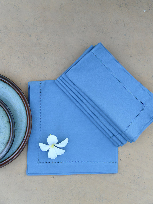 Solid Napkin Set Of 6 : Lake