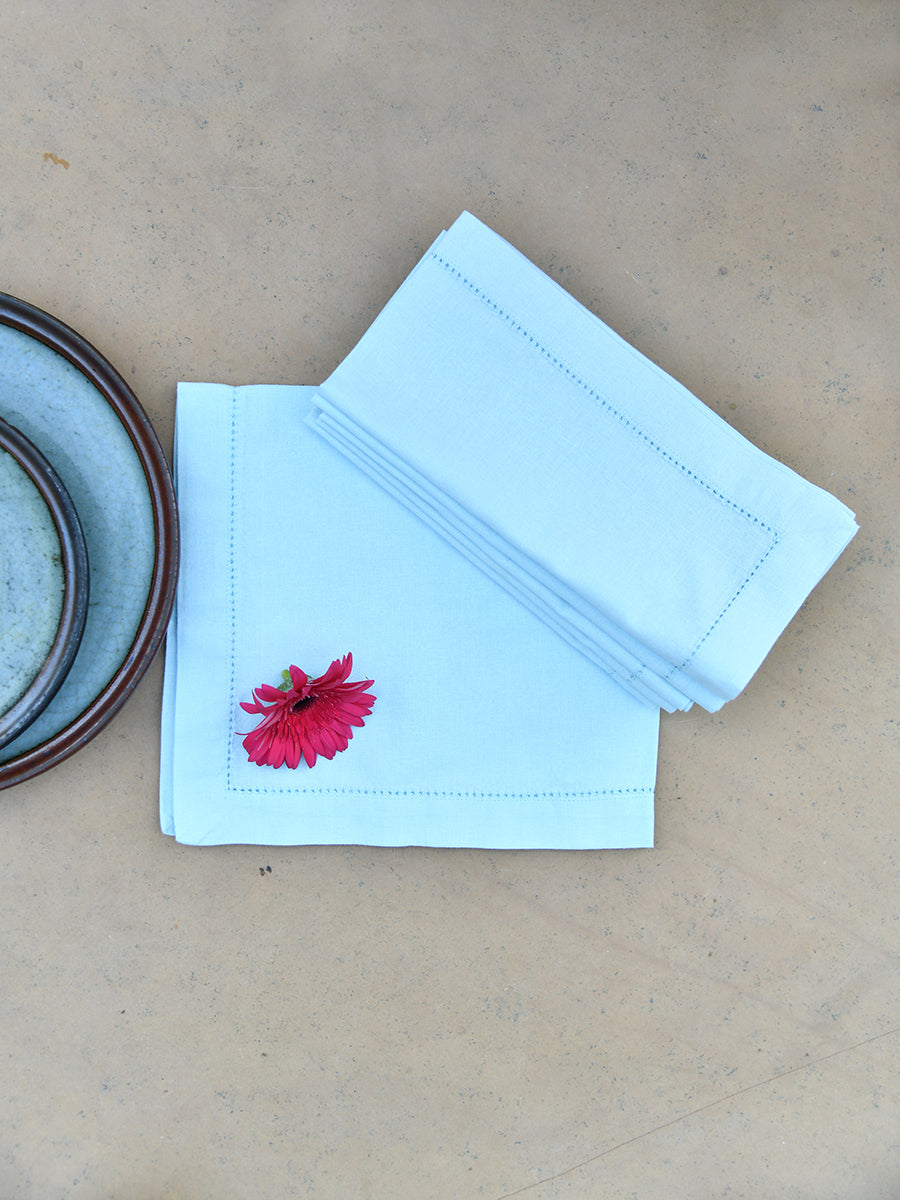 Solid Napkin Set Of 6 : Powder Blue