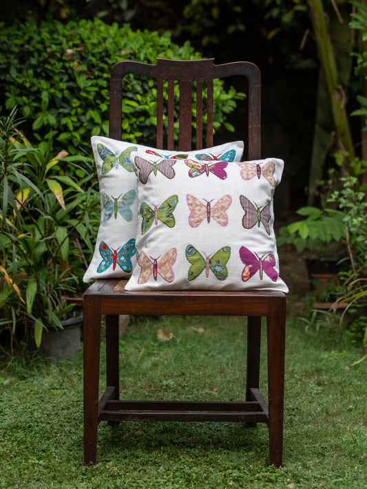 Cushion Cover : Butterfly Green