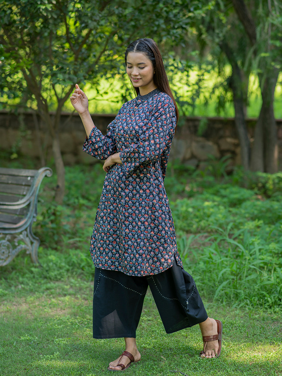 Trucker Kurta : Eden Black