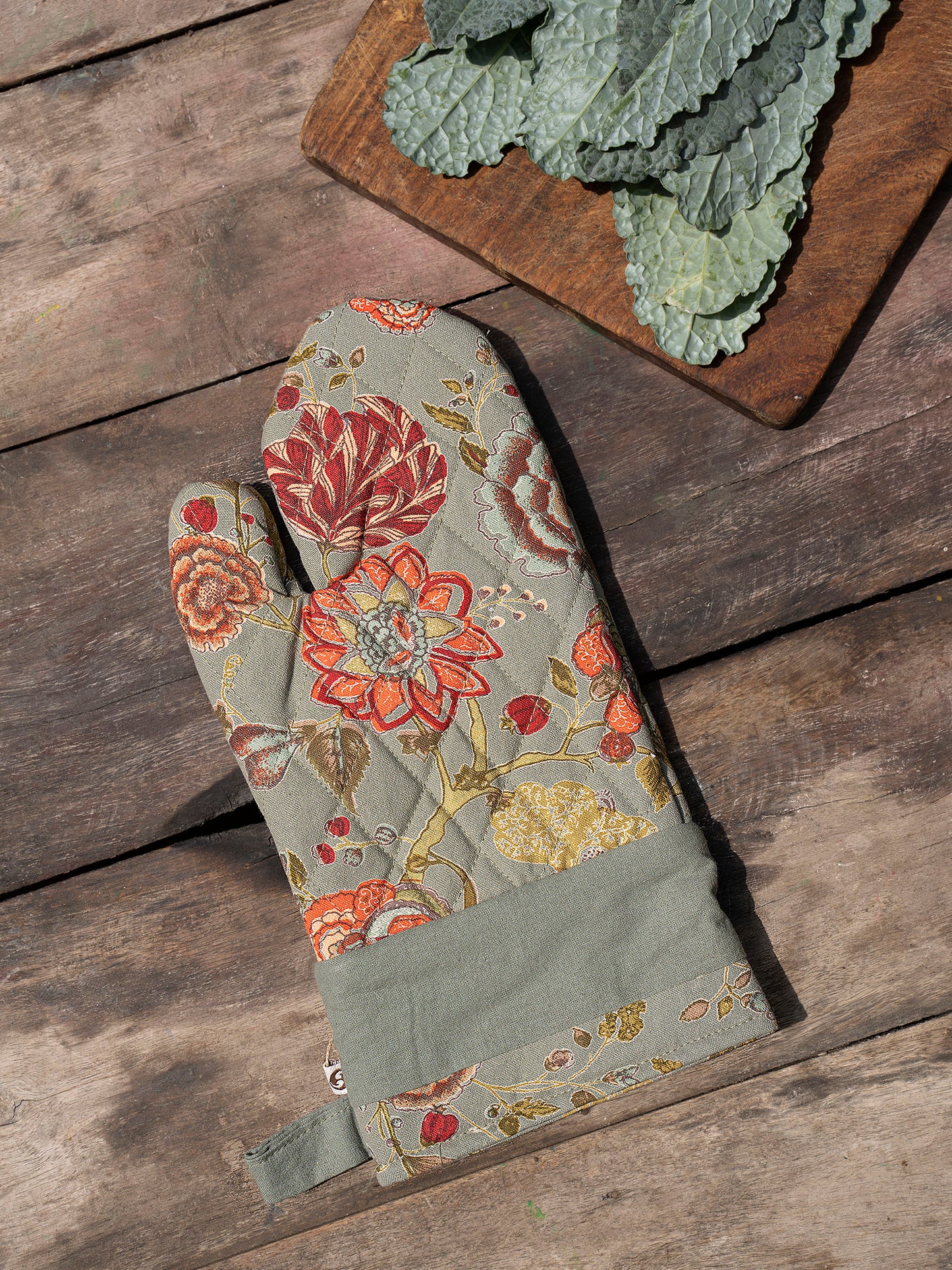 Canvas Oven Mitt Malabar Thyme
