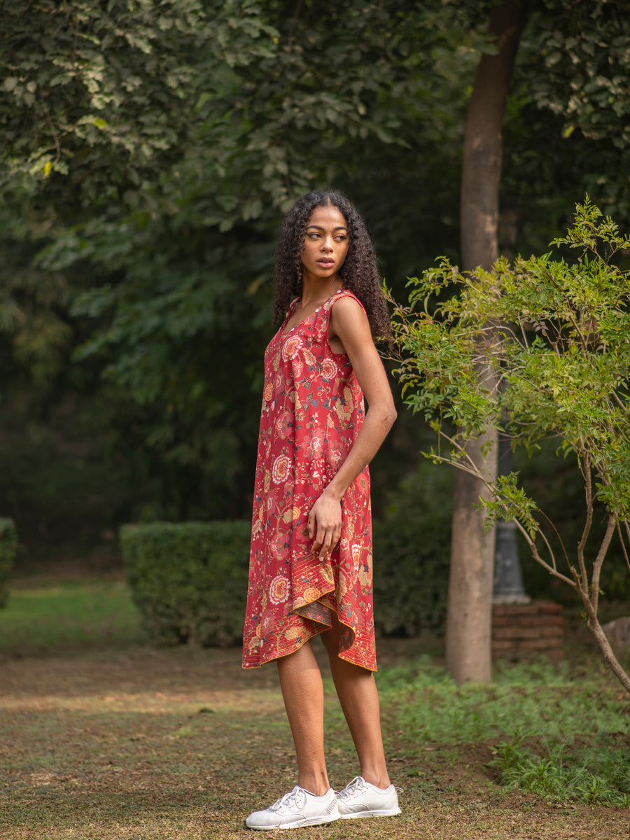 Ann Dress : Malabar Red