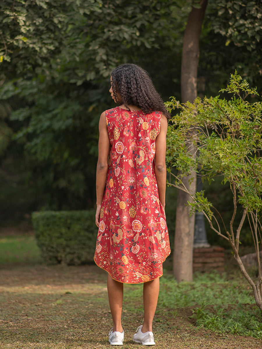 Ann Dress : Malabar Red