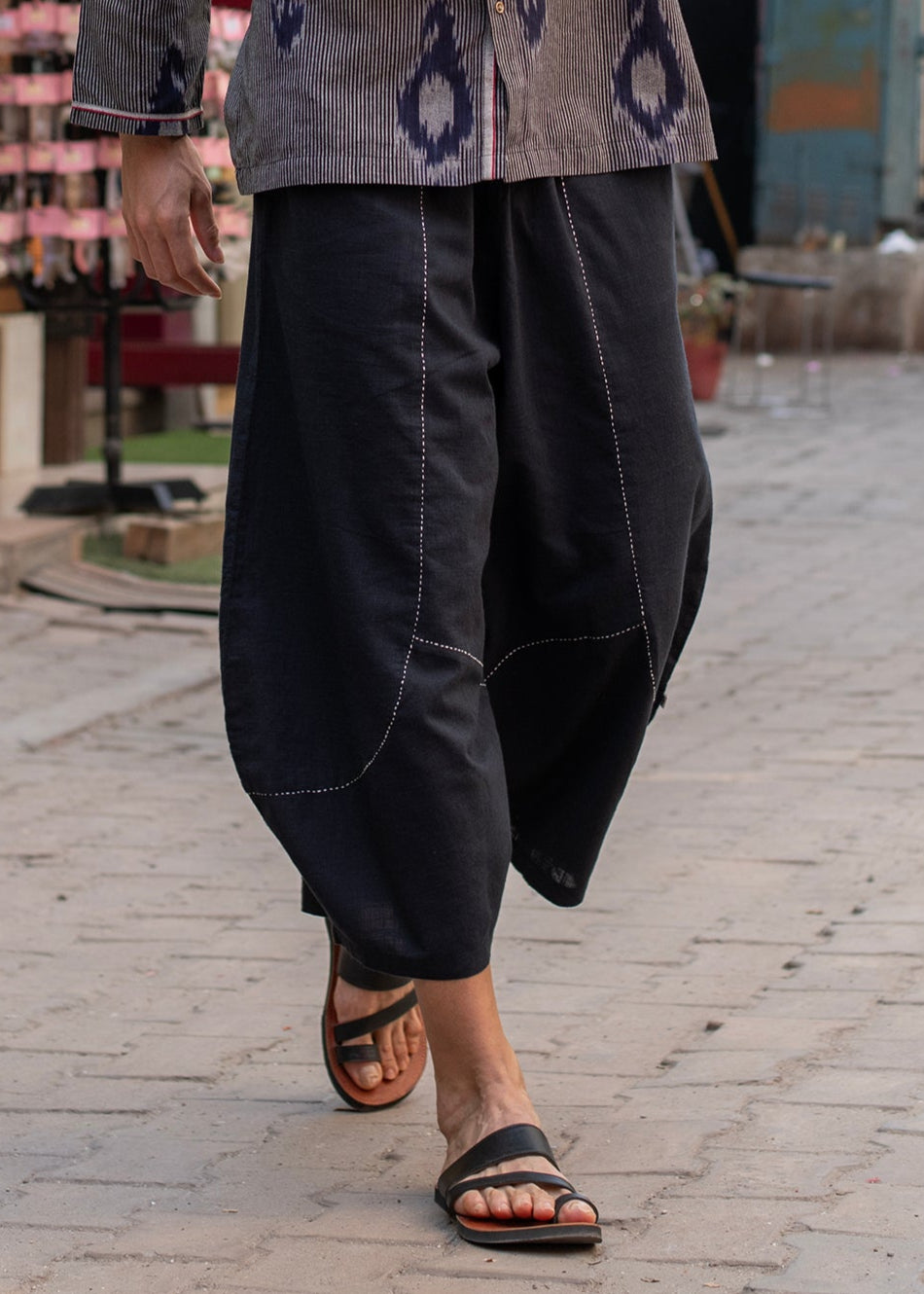 Solid Balloon Pant : Black