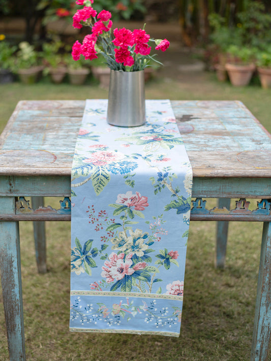 Printed Runner : Chelsea Chambray