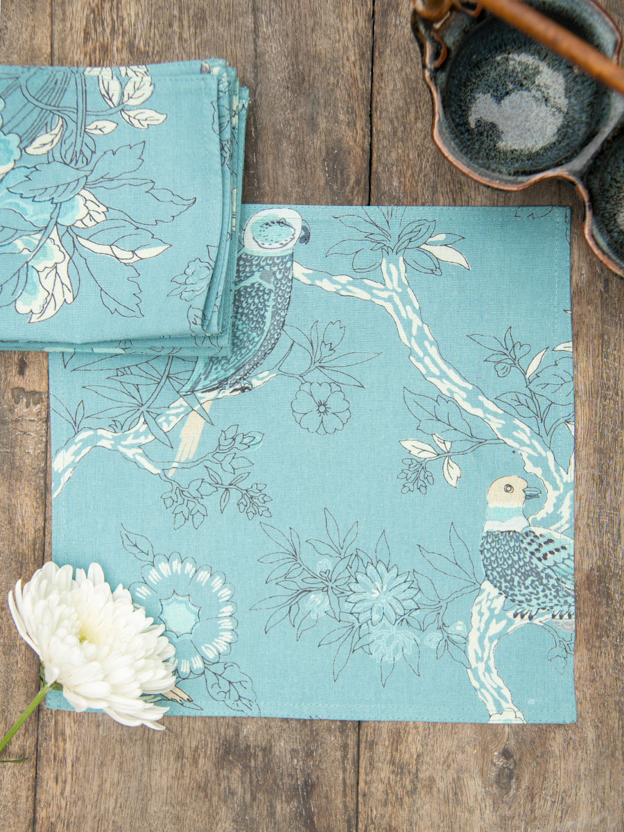 Cocktail Napkin Set Of 6 : Bird Sky