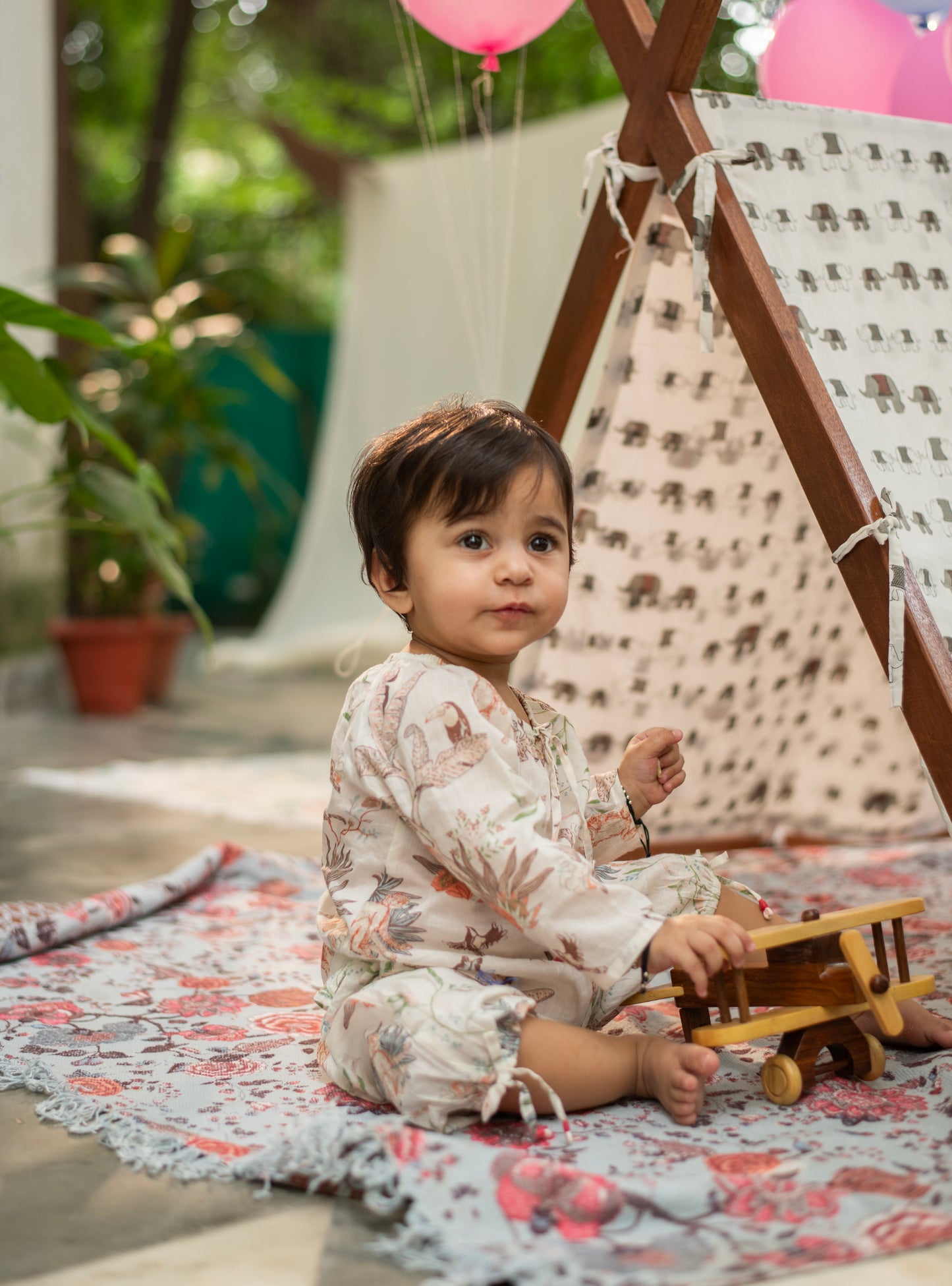 Leela Pj Set : Ubud Cream Voile