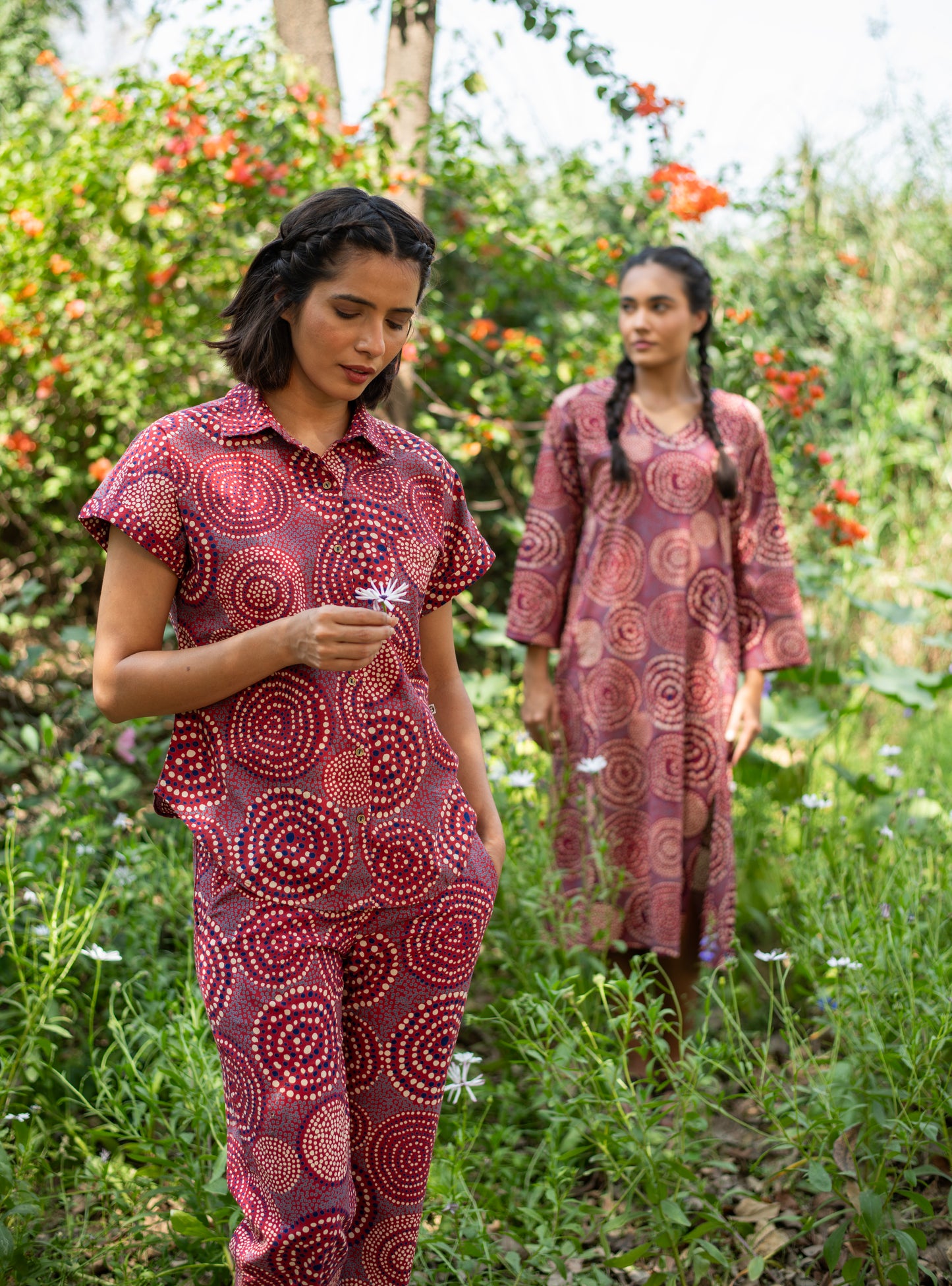 Mala Kaftan: B Dots Red