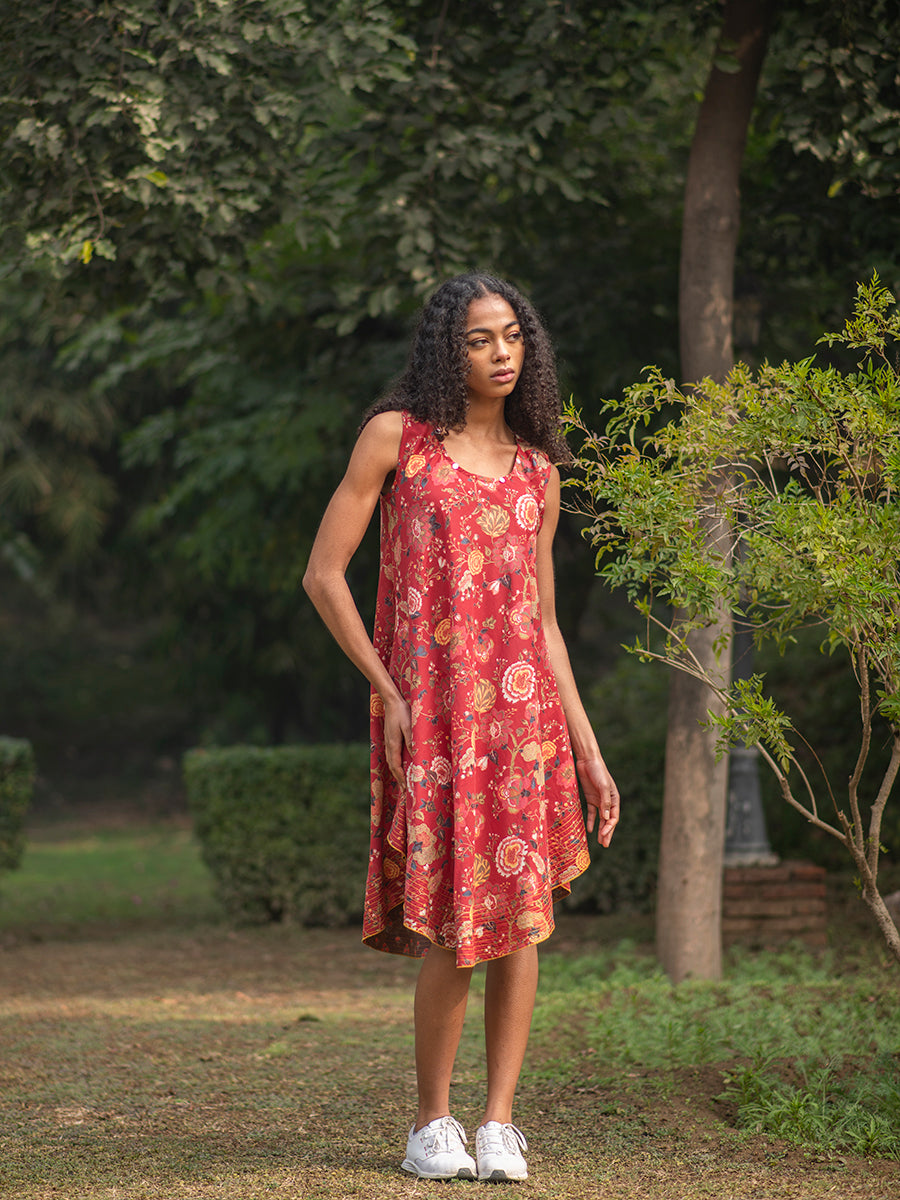 Ann Dress : Malabar Red