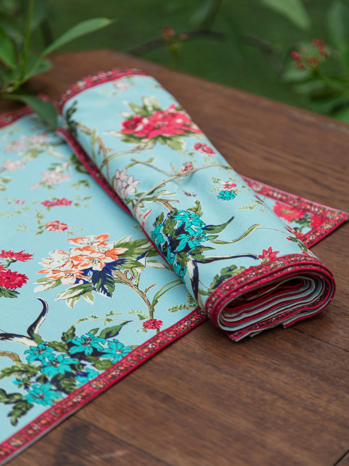 Printed Mat Set of 6  : Sardinia Sky