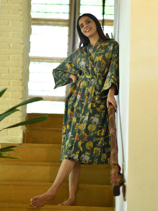 Robe : Safari Topiary Green