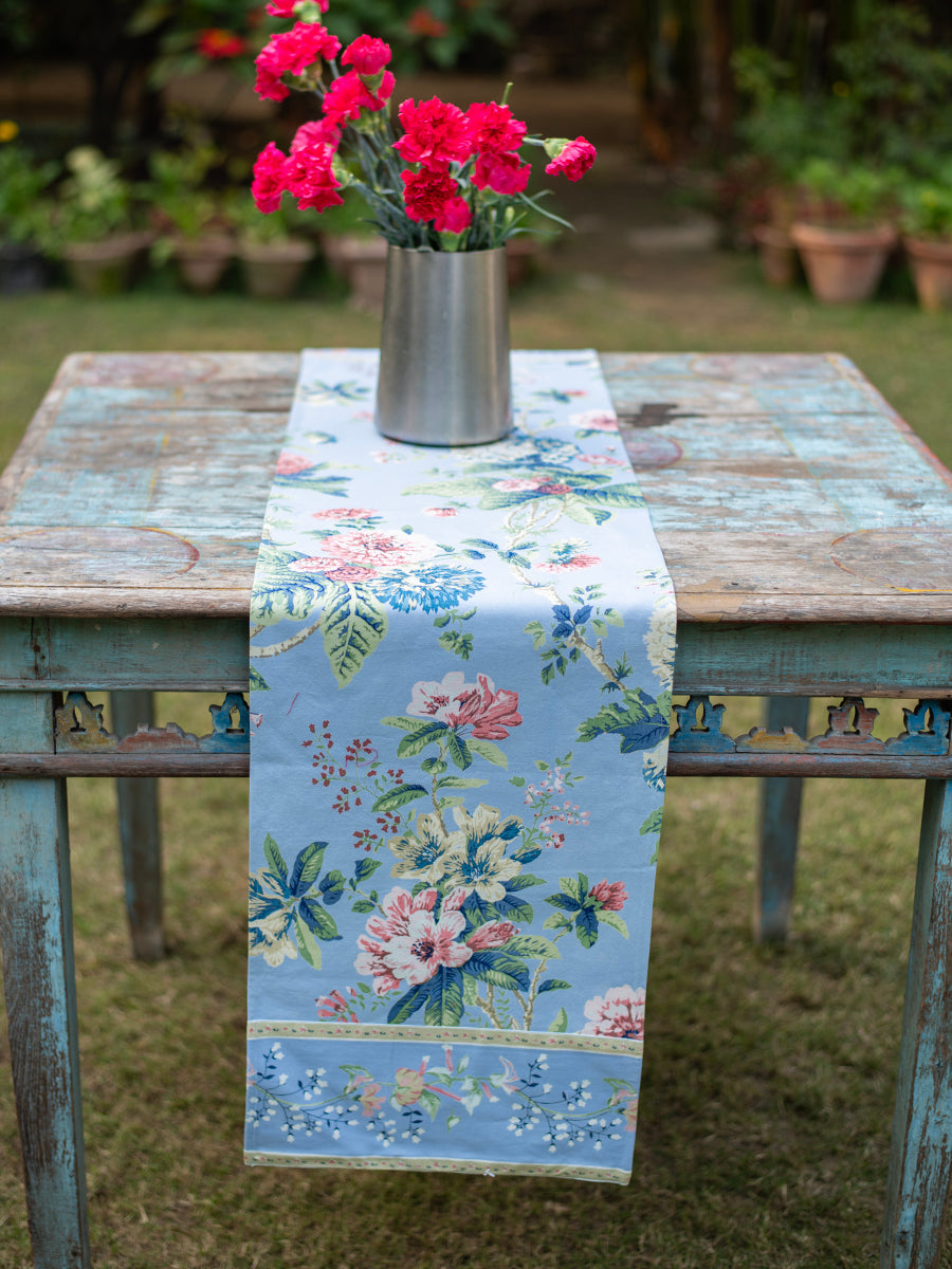 Printed Runner : Chelsea Chambray