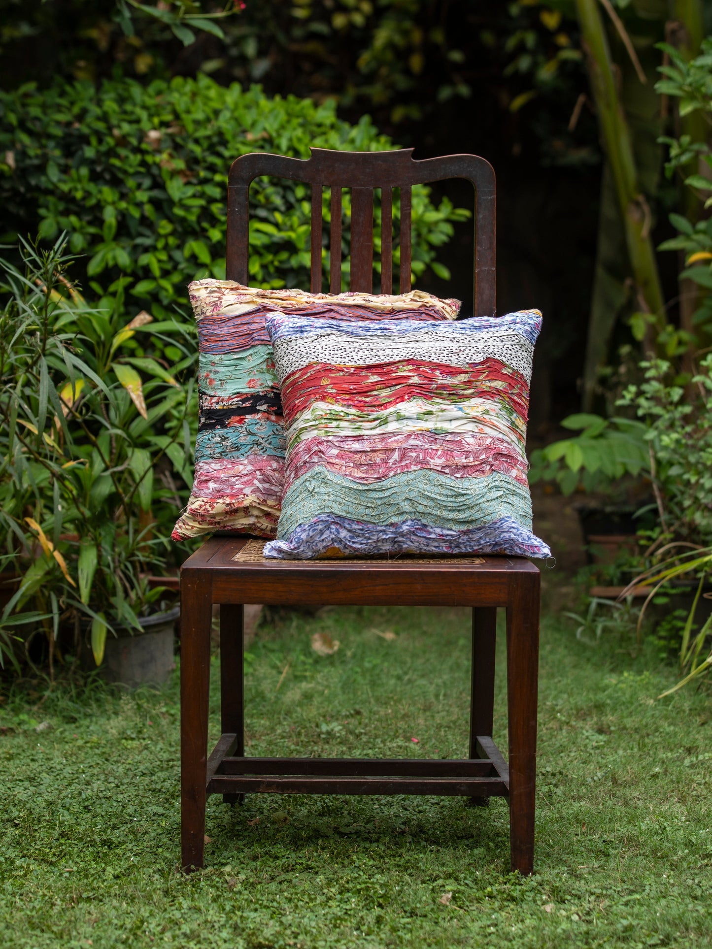 Cushion Cover : Waves Green