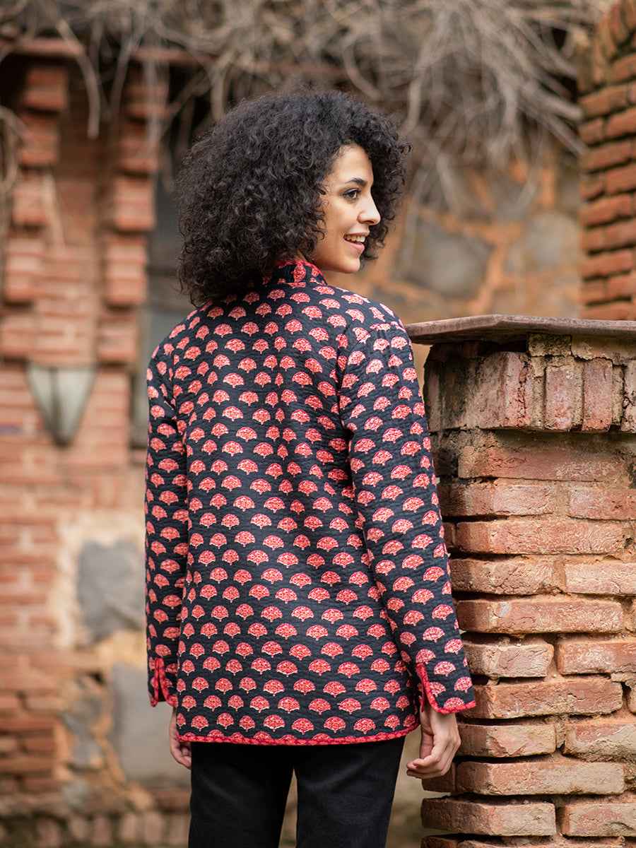 Easy Fit Jacket Reversible : Pankha Black