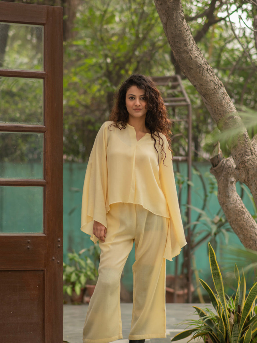 Solid Bell Top : Hay Yellow