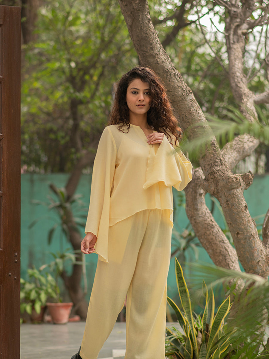 Solid Bell Top : Hay Yellow