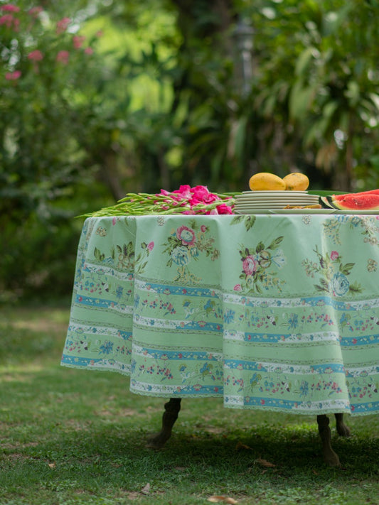 Potpourri Printed Tablecloth -Brdar: Celadon