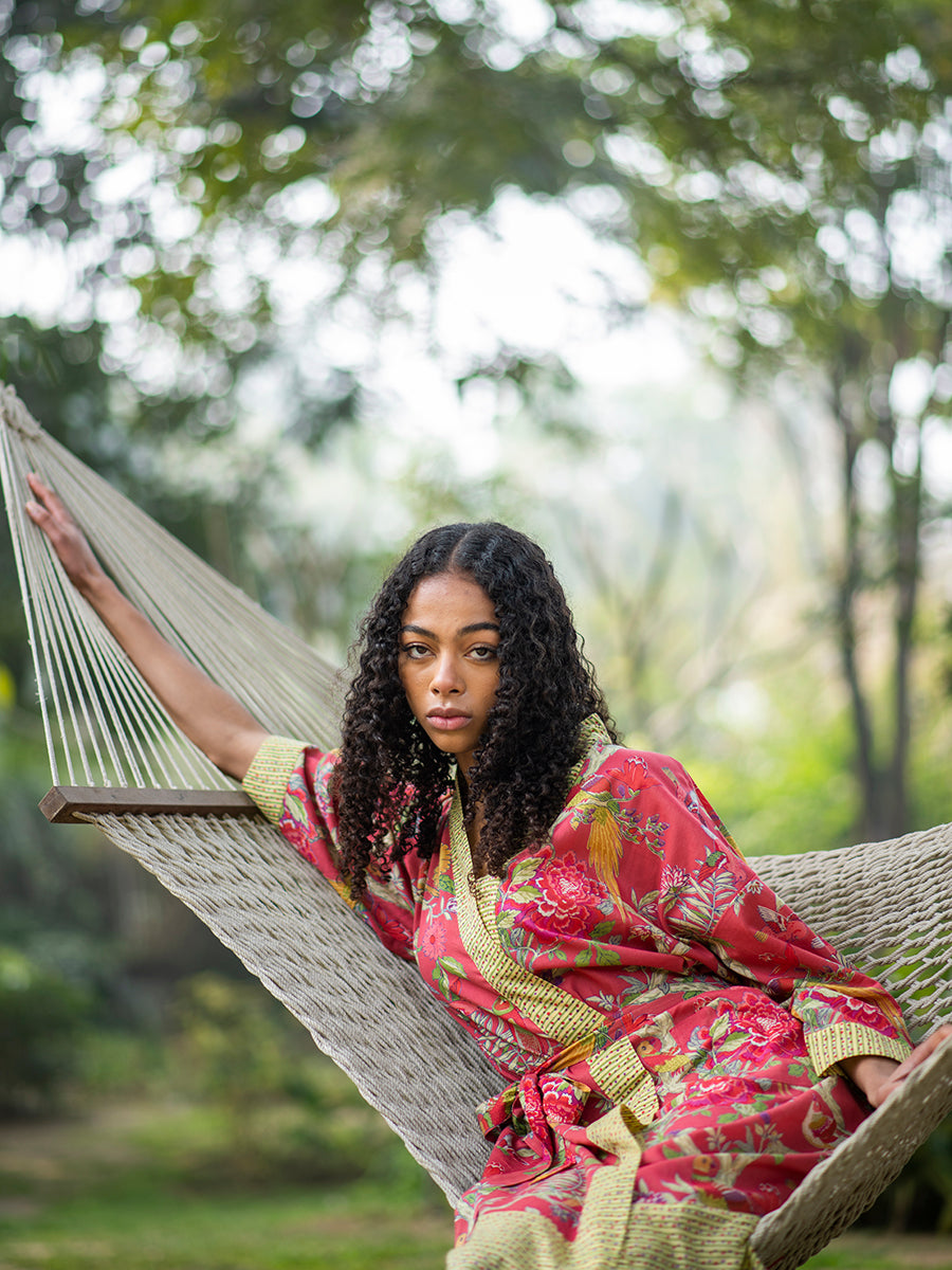 Robe : Bird Joy Coral