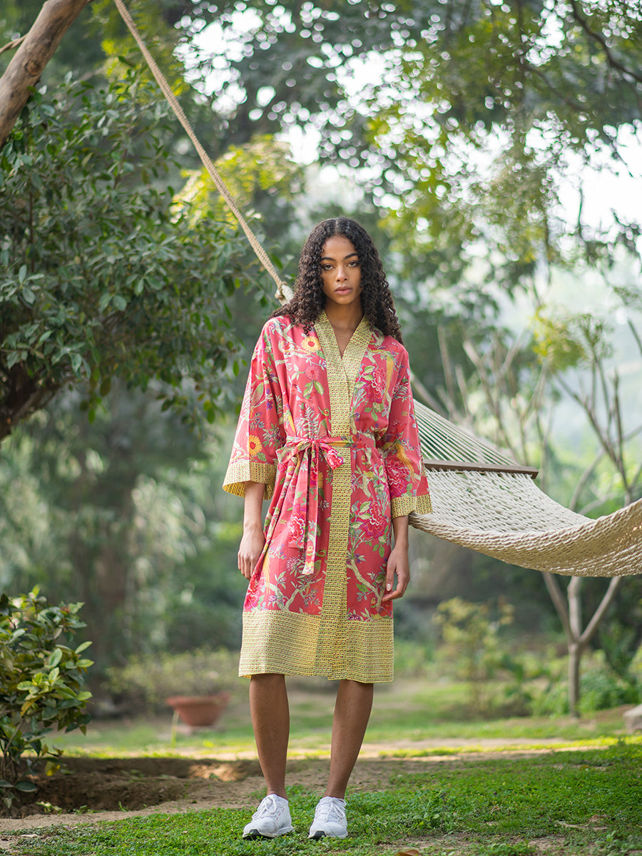 Robe : Bird Joy Coral