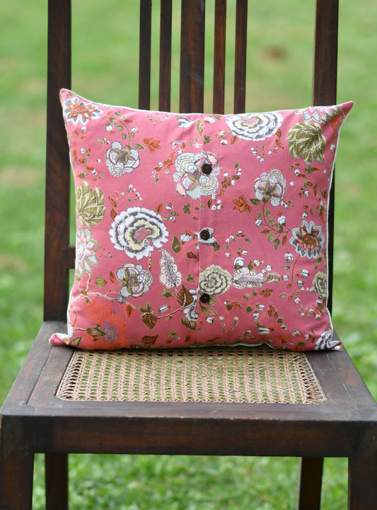 Canvas Cushion Cover Reversible : Malabar Brique