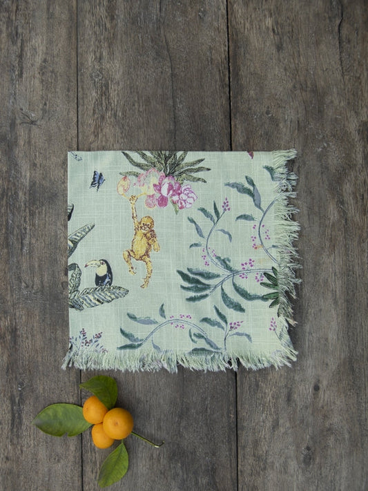 Napkin Set Of 6 Fringes : Ubud Wave