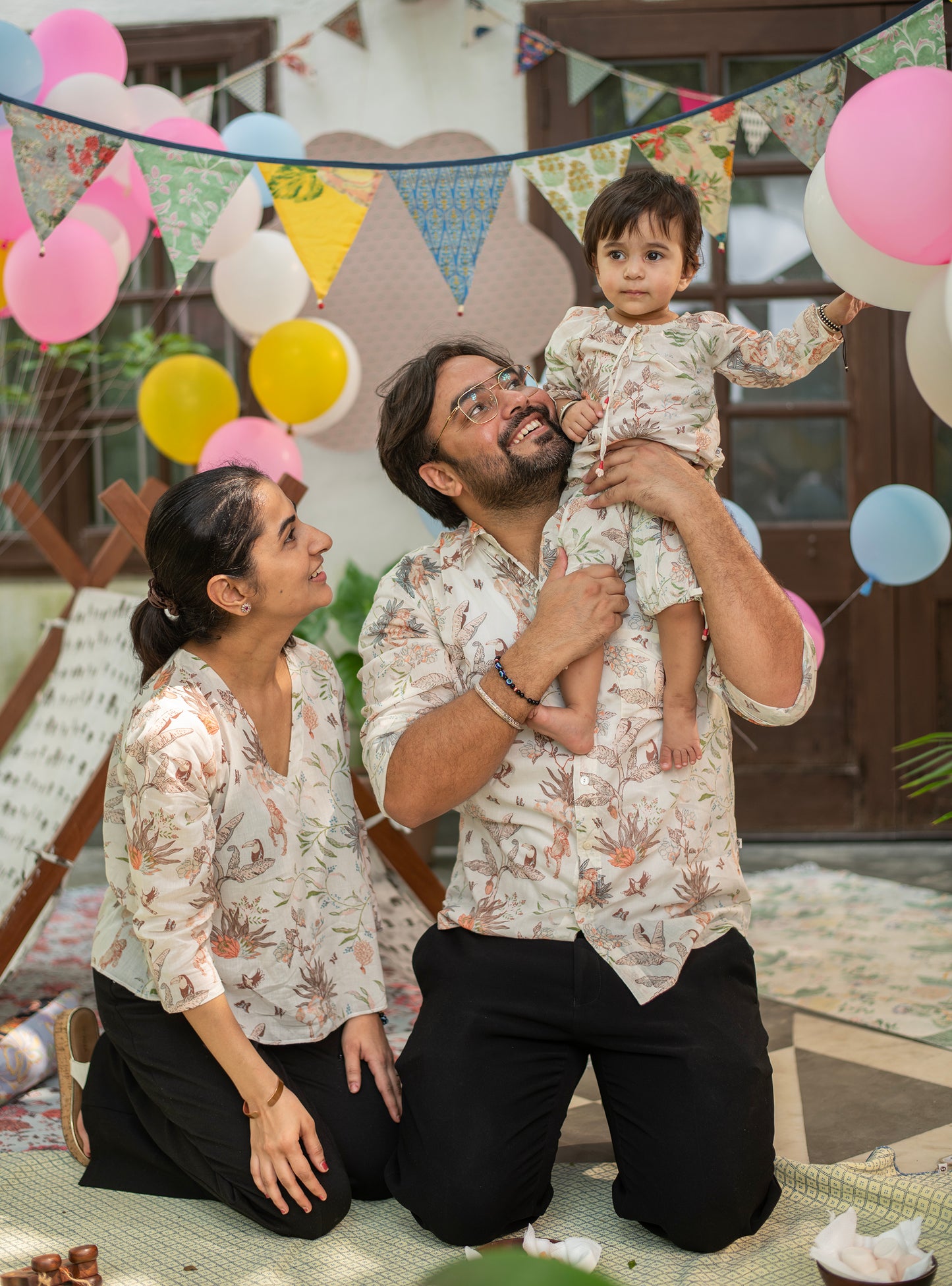 Leela Pj Set : Ubud Cream Voile